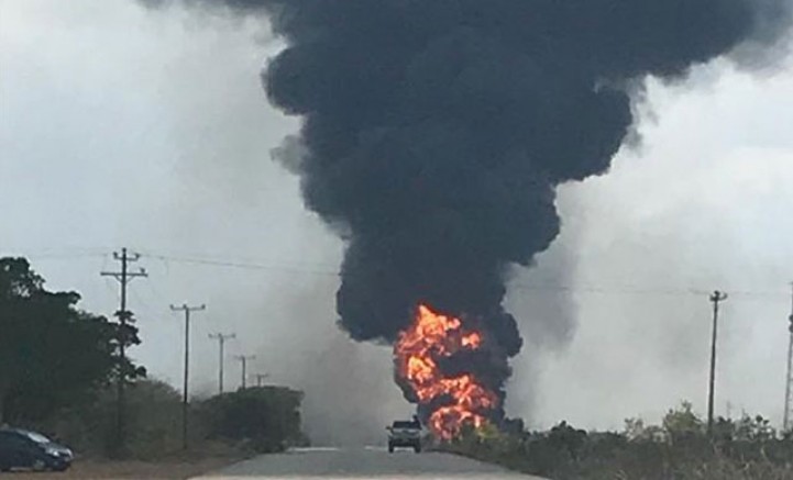 Venezuela'da petrol rafinerisinde yangın