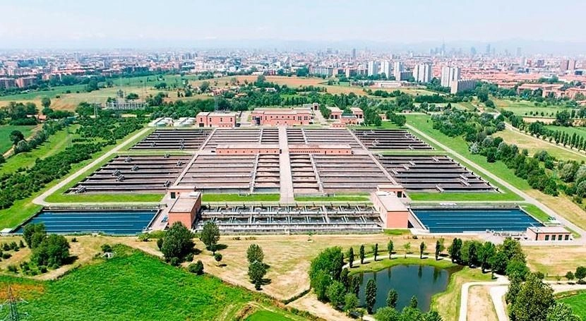 Atık suyu tarlalara taşıyan örnek model