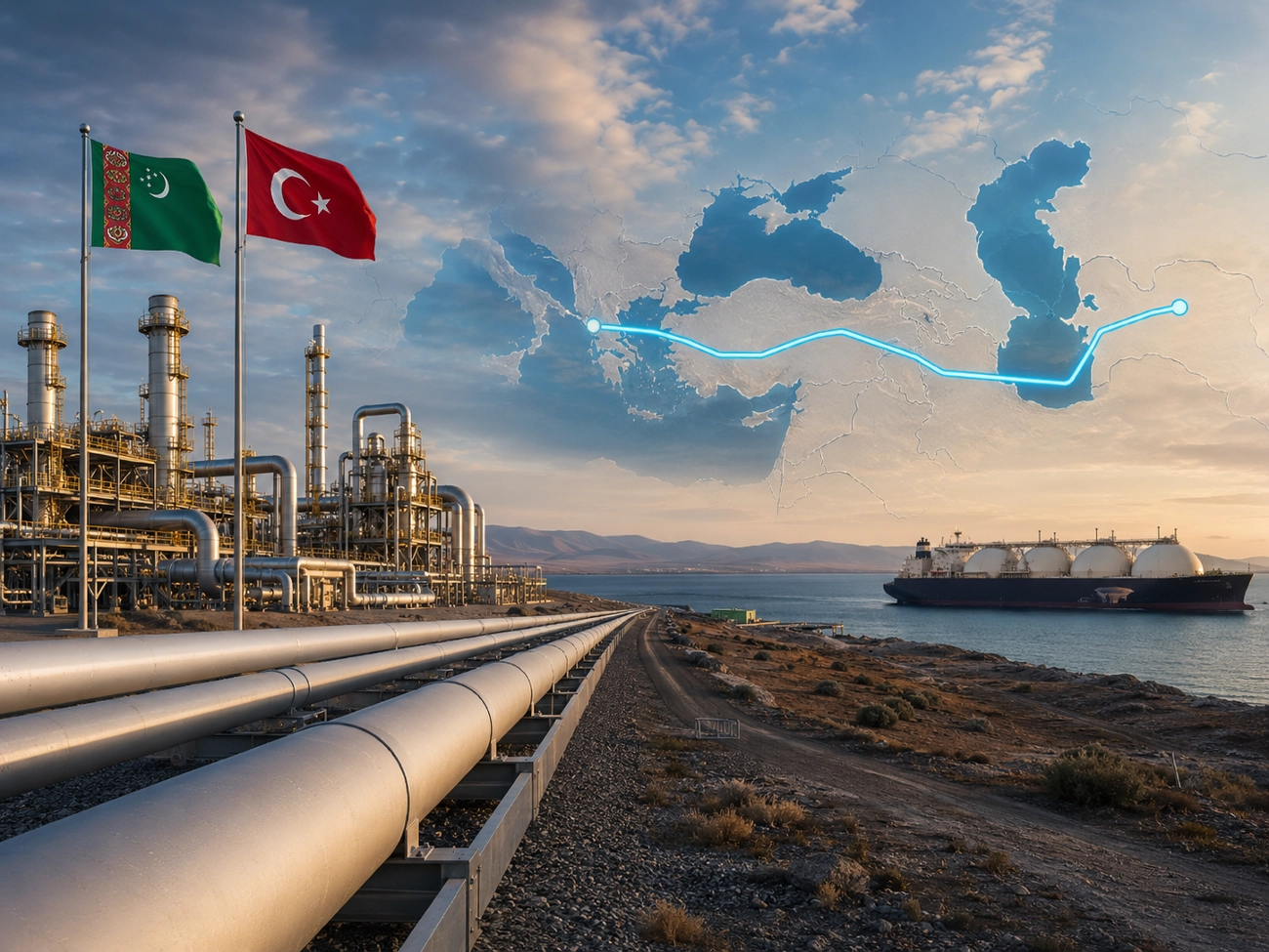 Türkiye, Türkmen gazının Avrupa yolunda devrede