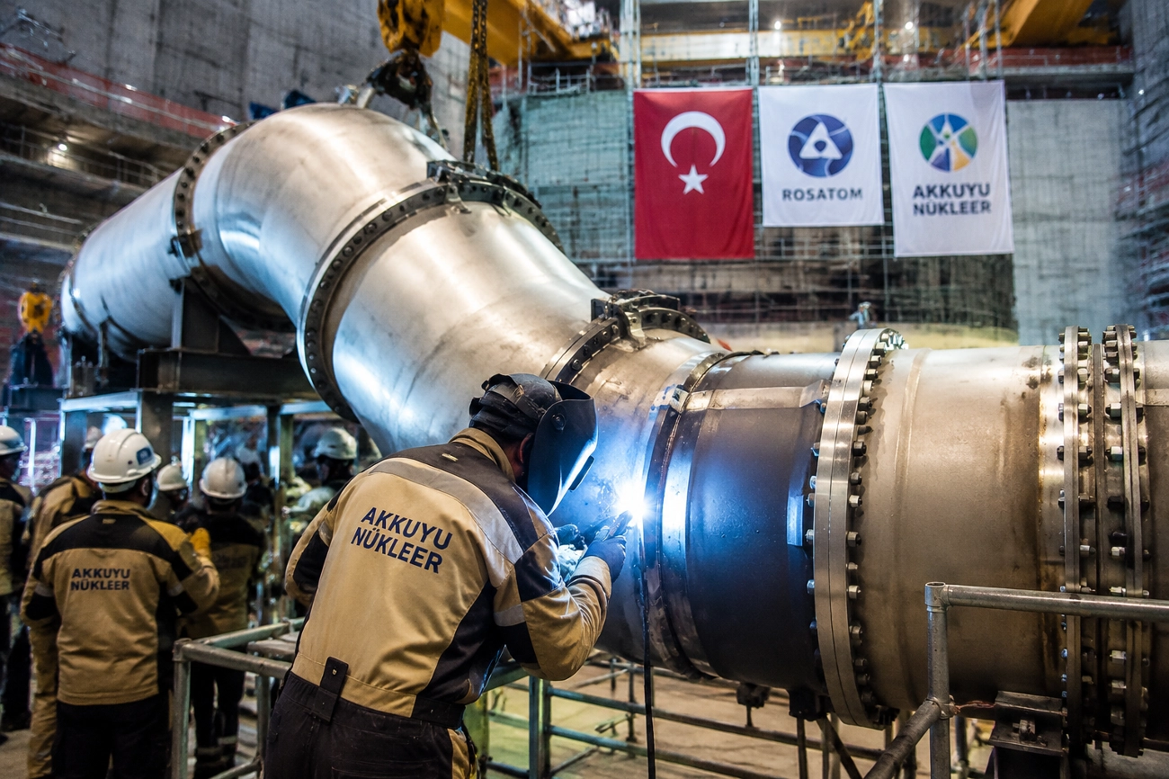 Akkuyu nükleer santralde gizli güç hattı çalışmaya başladı