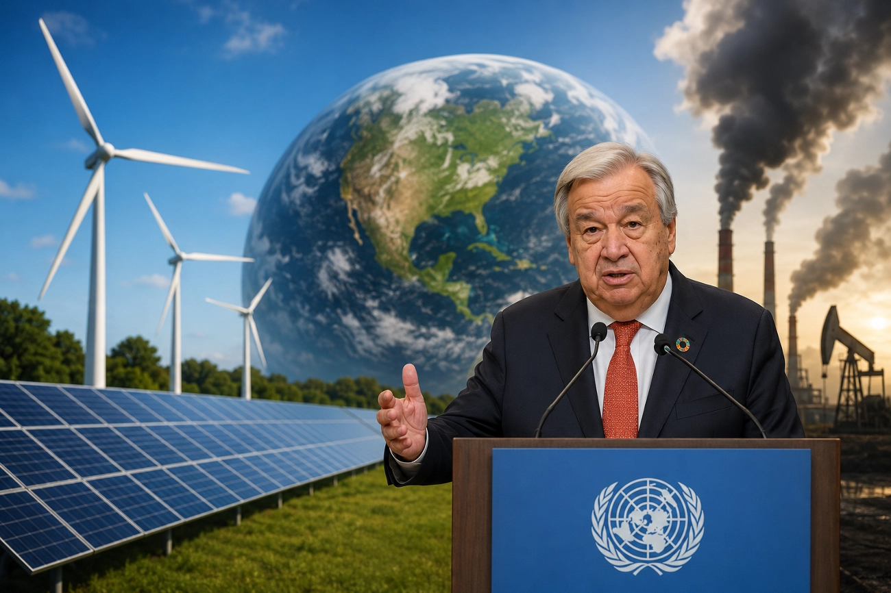 Guterres: Enerji güvenliği fosil yakıtla sağlanamaz