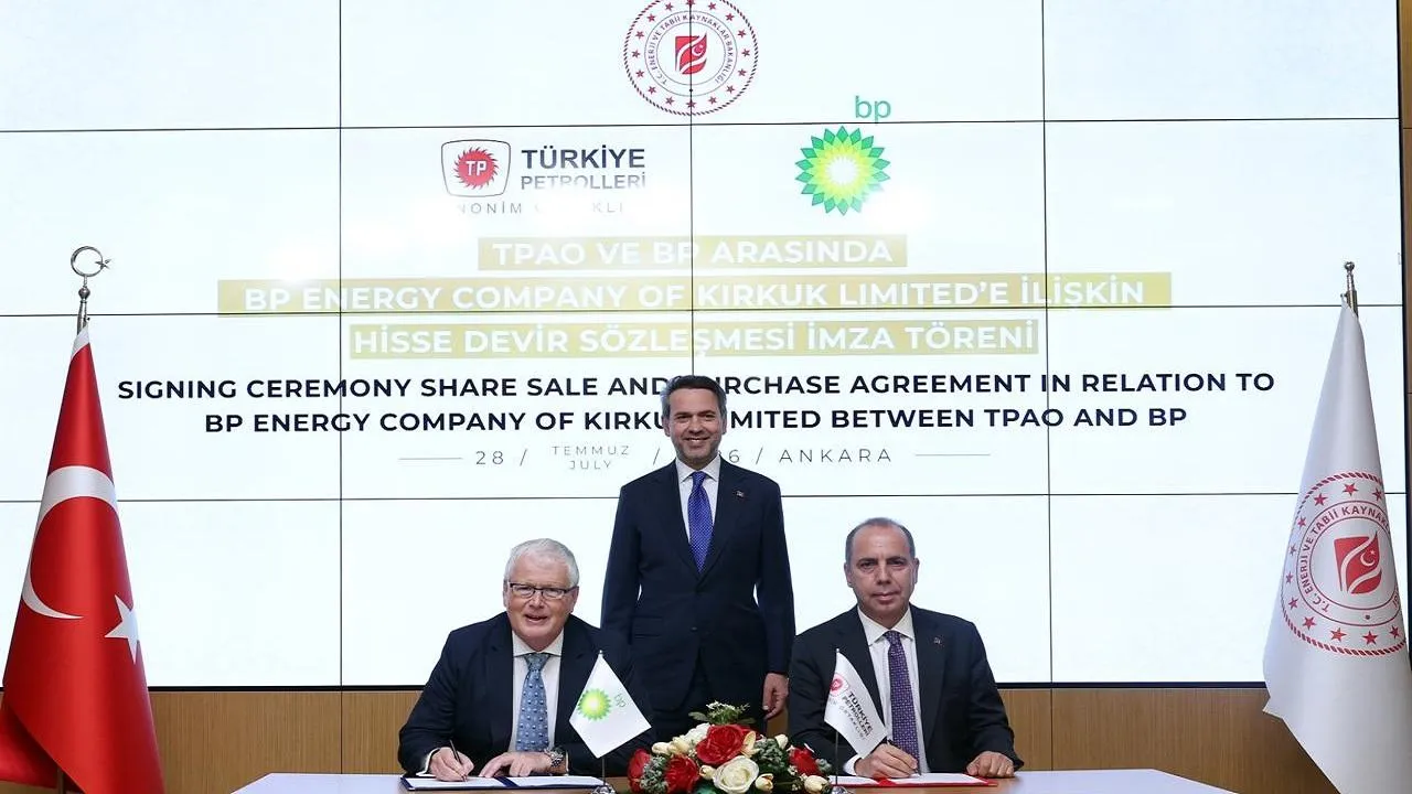 Türkiye, BP ile Kerkük'teki petrol sahalarına ortak oldu