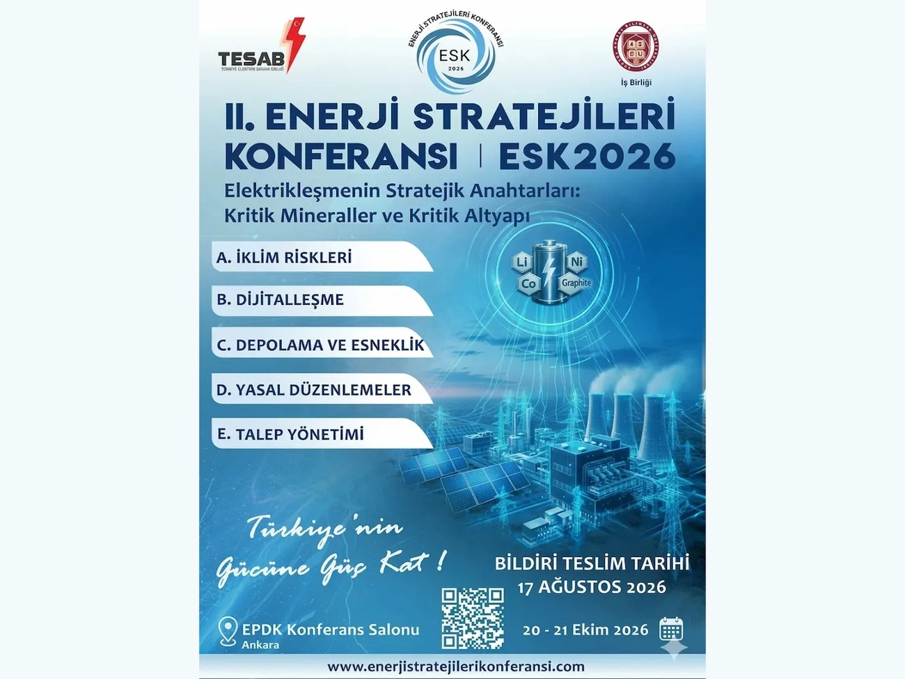 ESK 2026: II. Enerji Stratejileri Konferansı Ankara’da