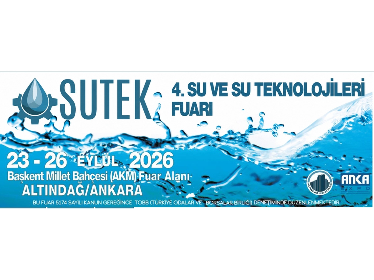 SUTEK 2026 – 4. Su ve Su Teknolojileri Fuarı