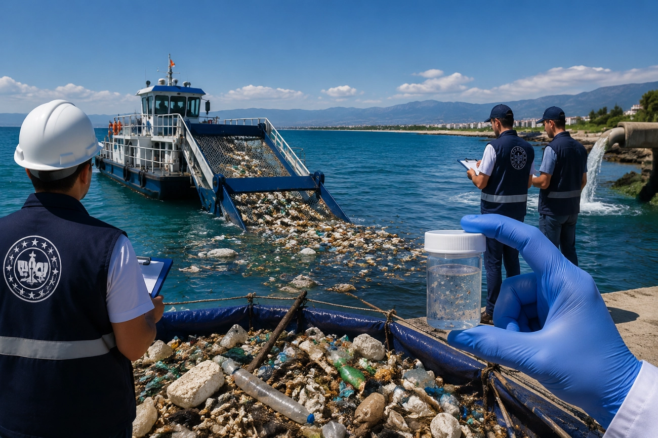 Akdeniz’de deniz süpürgesi 10 günde 27 metreküp atık topladı