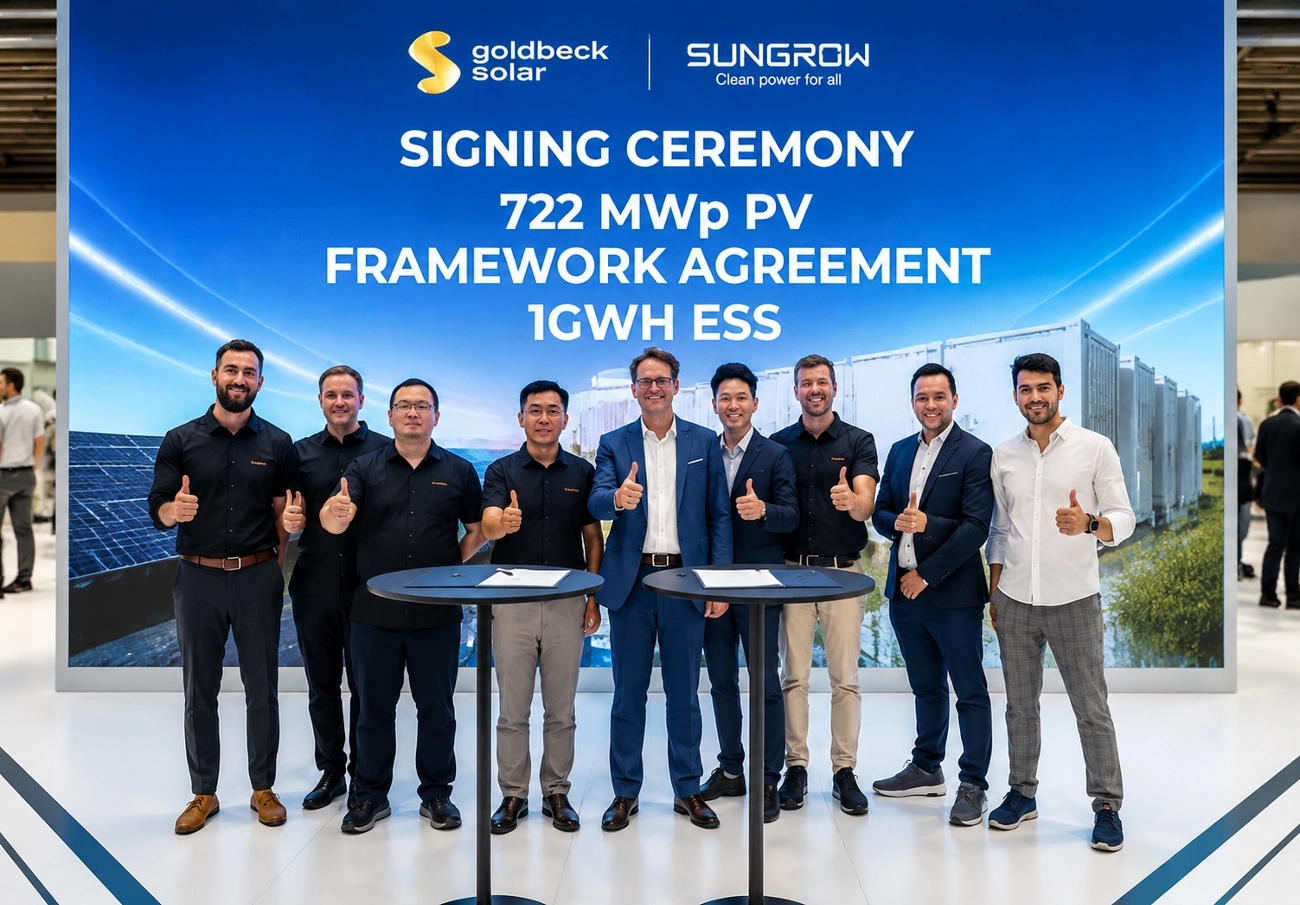 Sungrow ve GOLDBECK SOLAR’dan dev enerji anlaşması