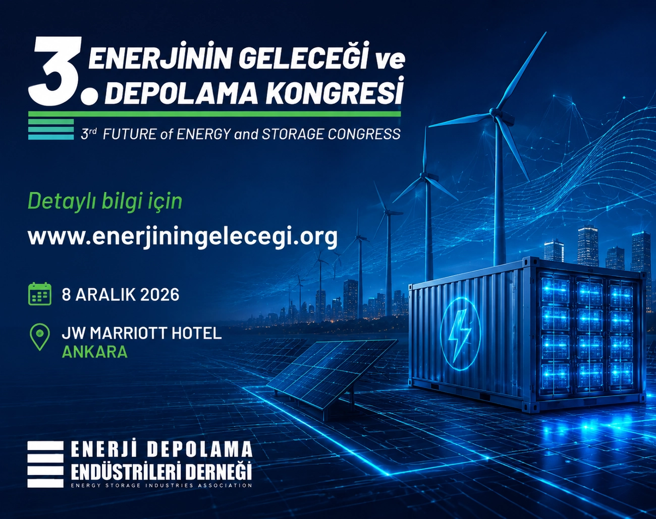 3.Enerjinin Geleceği ve Depolama Kongresi