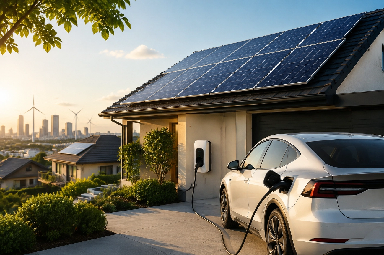 Çatı güneş panelleri elektrikli araç kullanımını artırıyor