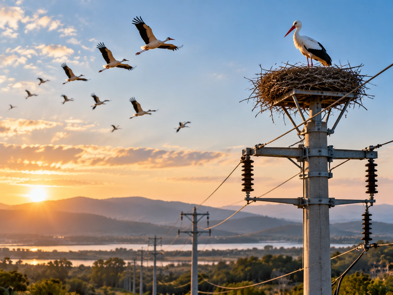 Göçmen kuşların rotası elektrik şebekesini değiştiriyor