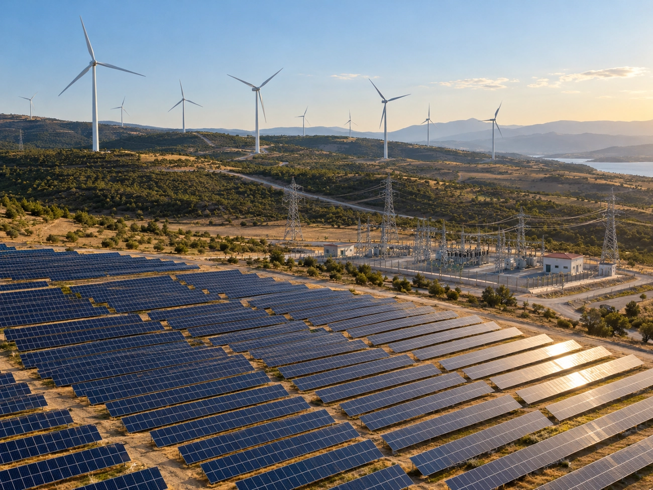 Türkiye elektriğinin dörtte biri güneş ve rüzgardan