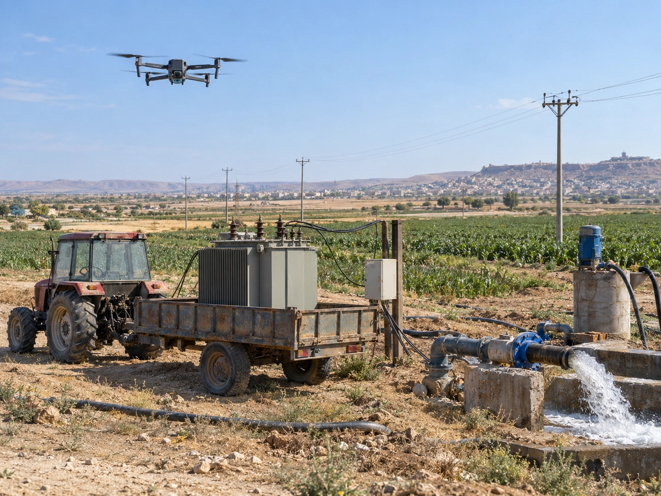 Yapay zeka işaret etti, dronlar kaçak trafoları buldu
