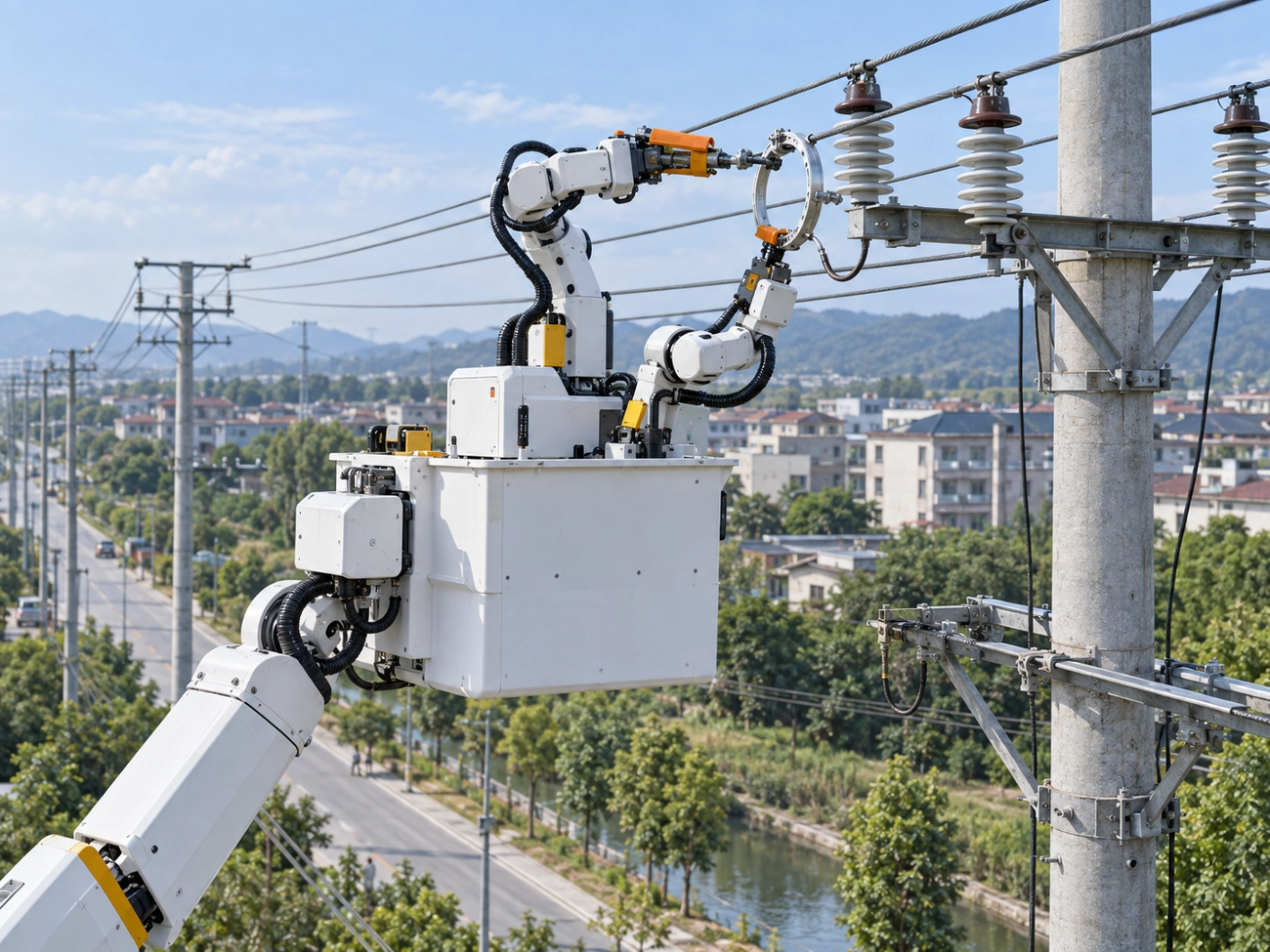 Elektrik hatlarında riskli görevler robotlara geçiyor
