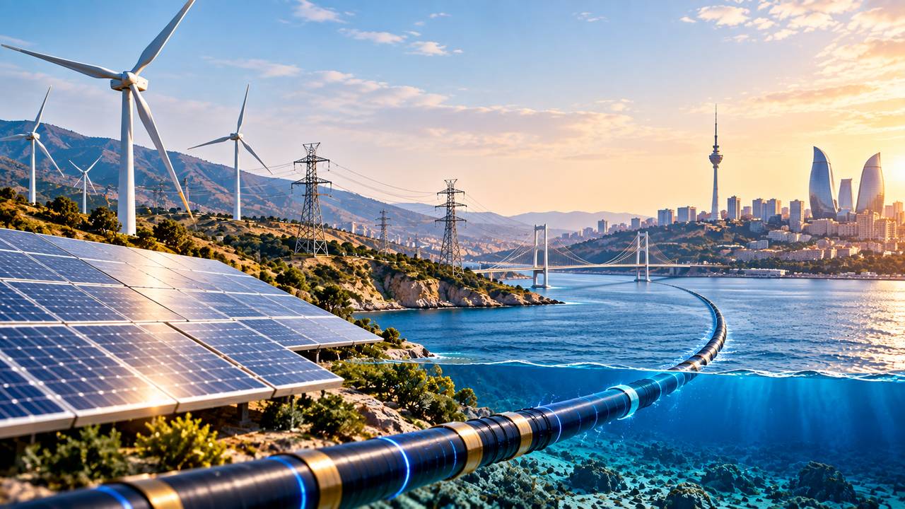 Bakü’den iki denizi aşacak yeşil enerji koridoru