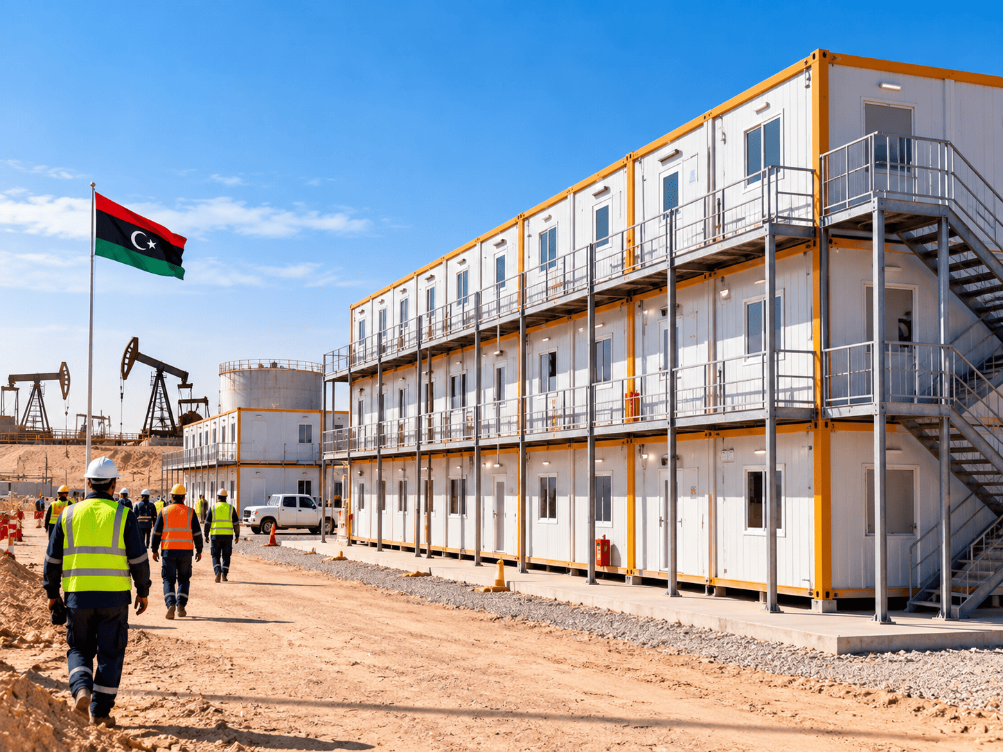 Karmod Libya’da 700 kişilik petrol kampı kurdu
