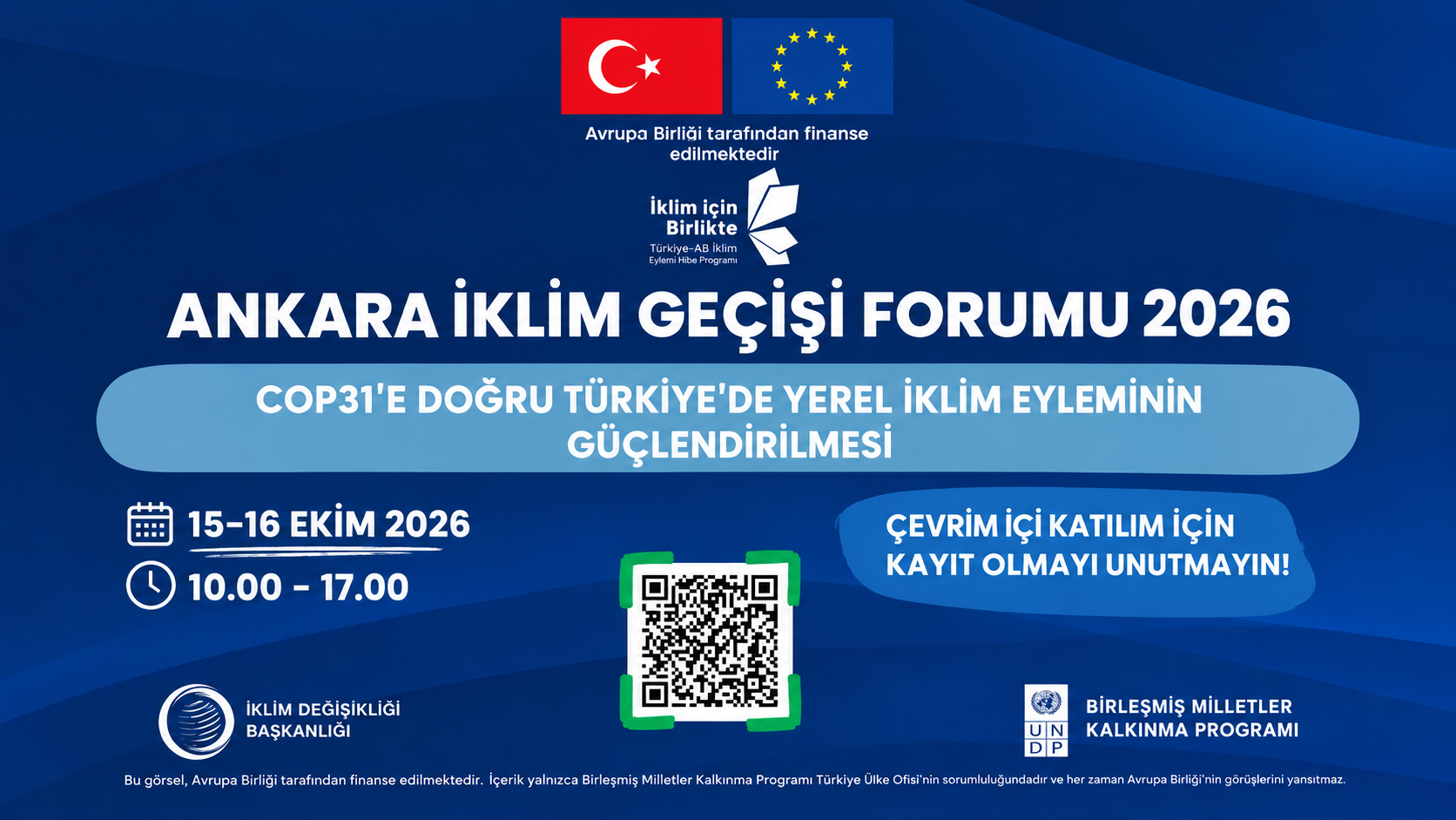 COP31’e doğru yerel iklim eylemi ACT Forum’da konuşulacak