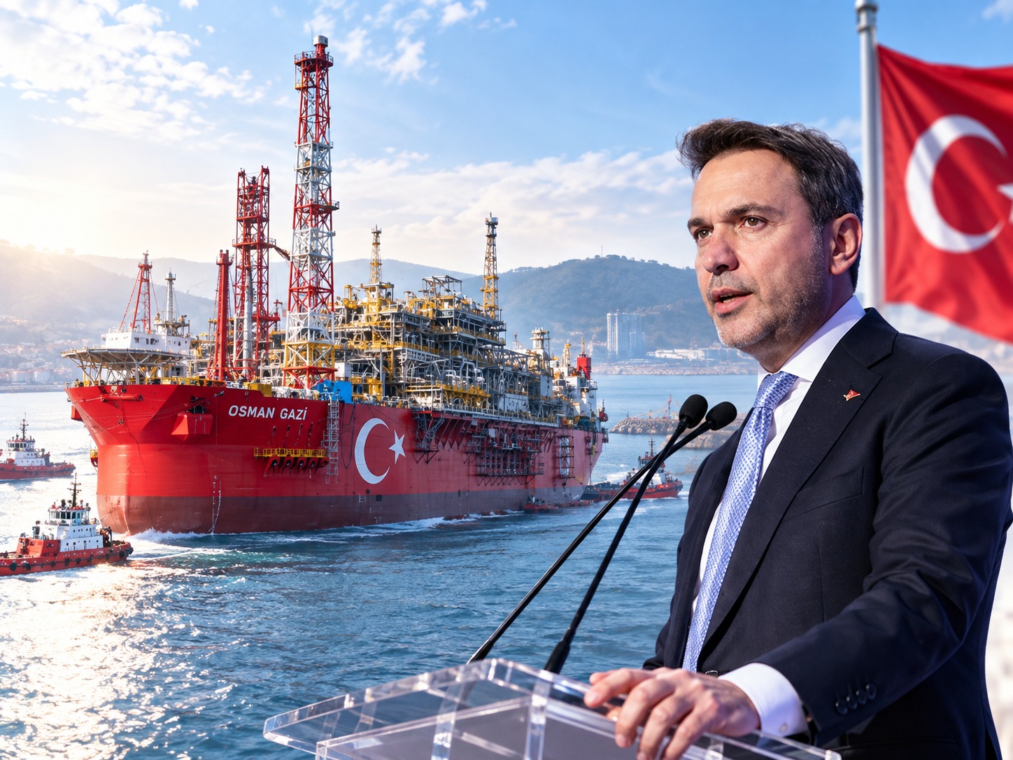 Türkiye'nin ilk yüzer üretim platformu göreve hazır