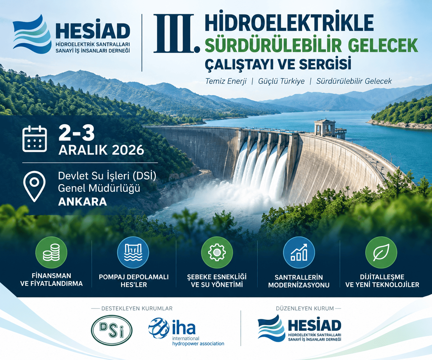 Hidroelektrikte finansman ve depolama gündemi!