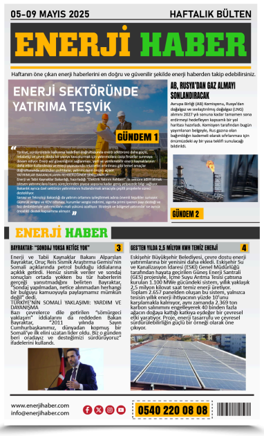 05 Mayıs- 09 Mayıs Bülten