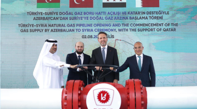 Suriye’ye ilk doğal gaz sevkiyatı başladı