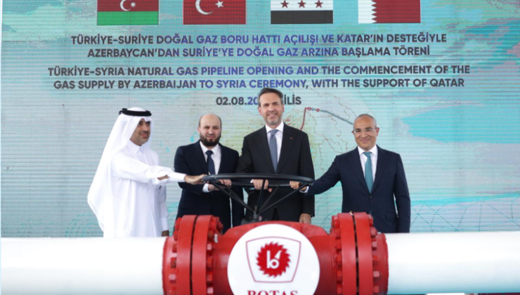 Suriye’ye ilk doğal gaz sevkiyatı başladı